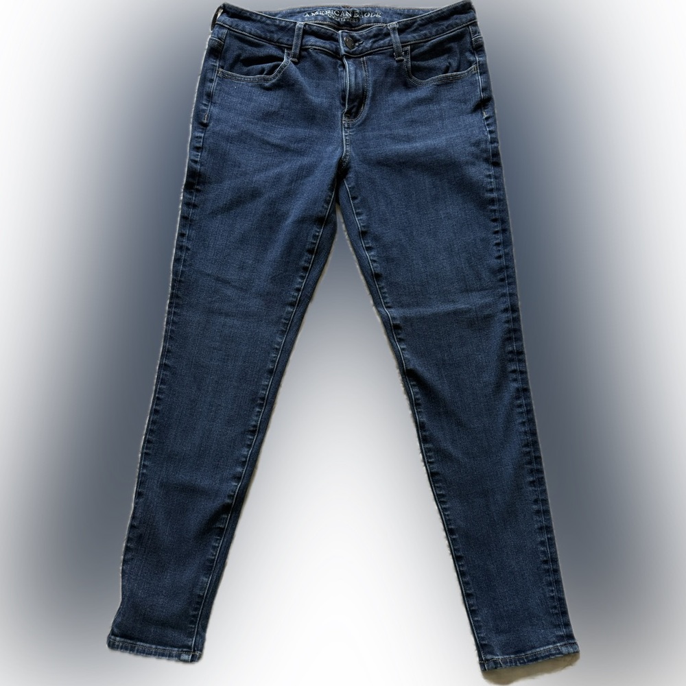 American Eagle Jegging 10 Regular Classic Blue Denim Jeans
